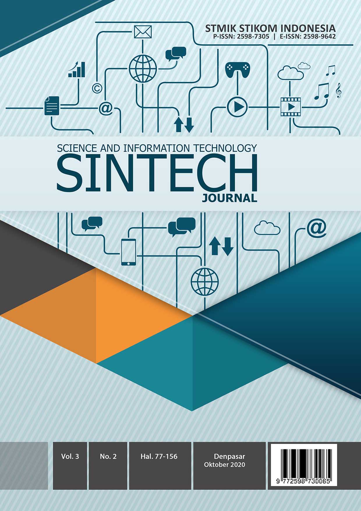 					View Vol. 3 No. 2 (2020): SINTECH Journal Edition Oktober 2020
				